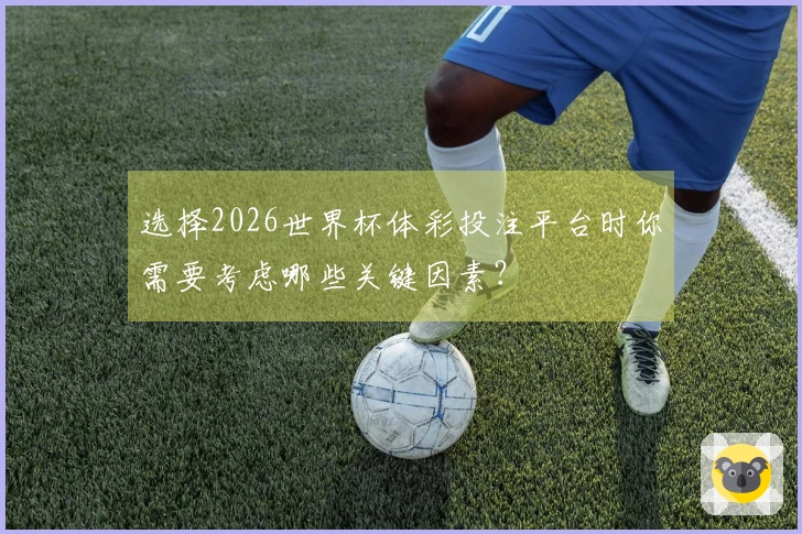 选择2026世界杯体彩投注平台时你需要考虑哪些关键因素？