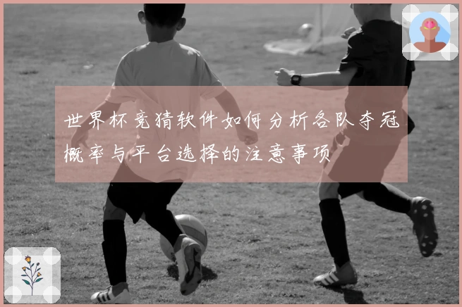 世界杯竞猜软件如何分析各队夺冠概率与平台选择的注意事项